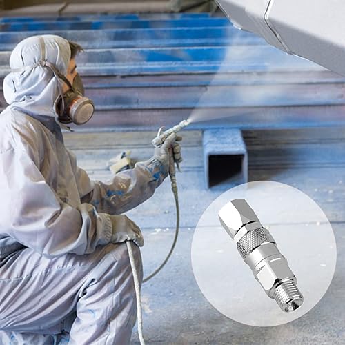 Miniatura 2 de Articulación de manguera de rociador de pintura sin aire, manguera de pistola de pulverización, junta giratoria de 14 de pulgada, manguera de