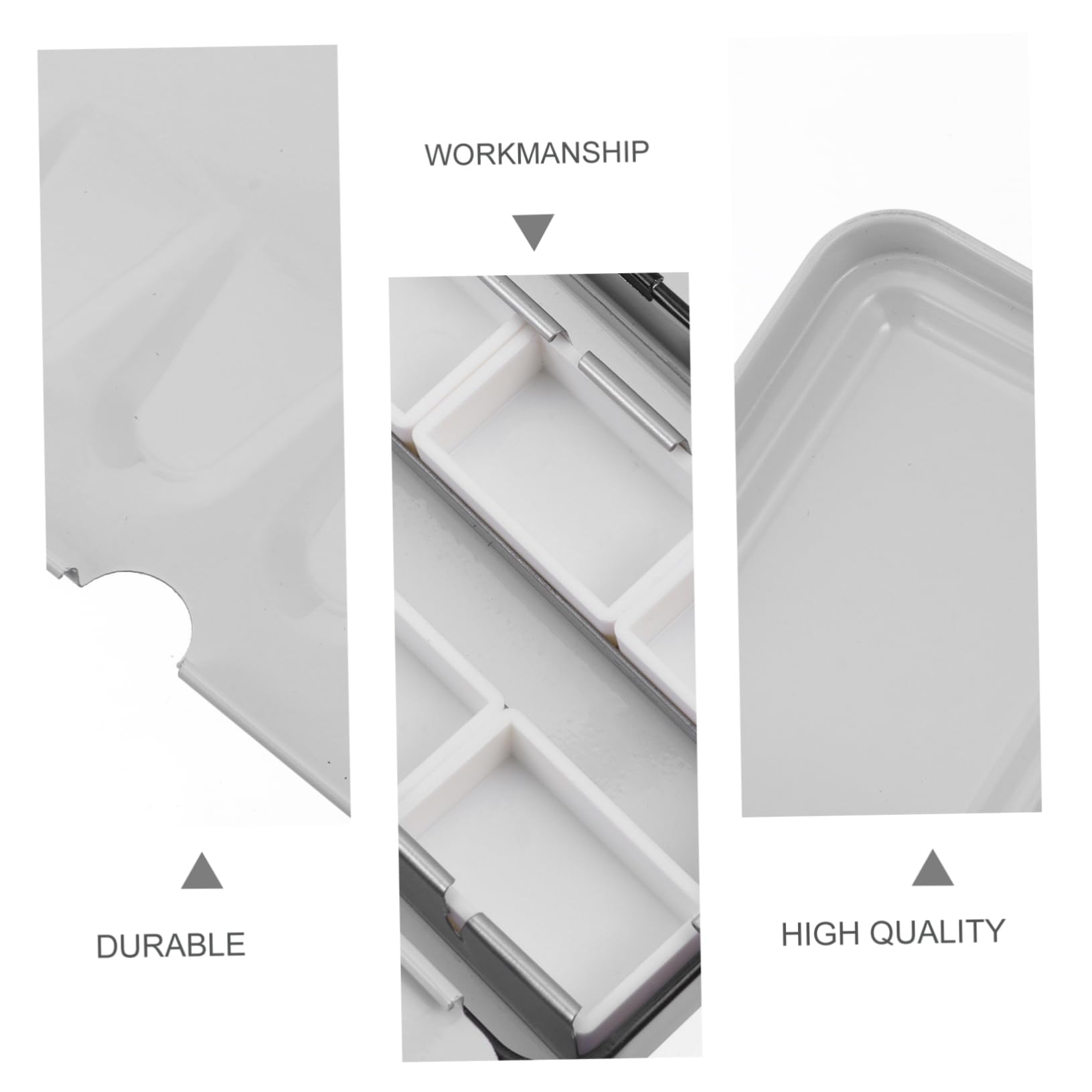 Boîte à Pigments Métal Vide Conteneur De Stockage Remplissable pour Aquarelle Boîte à Peinture Portable Et Compacte