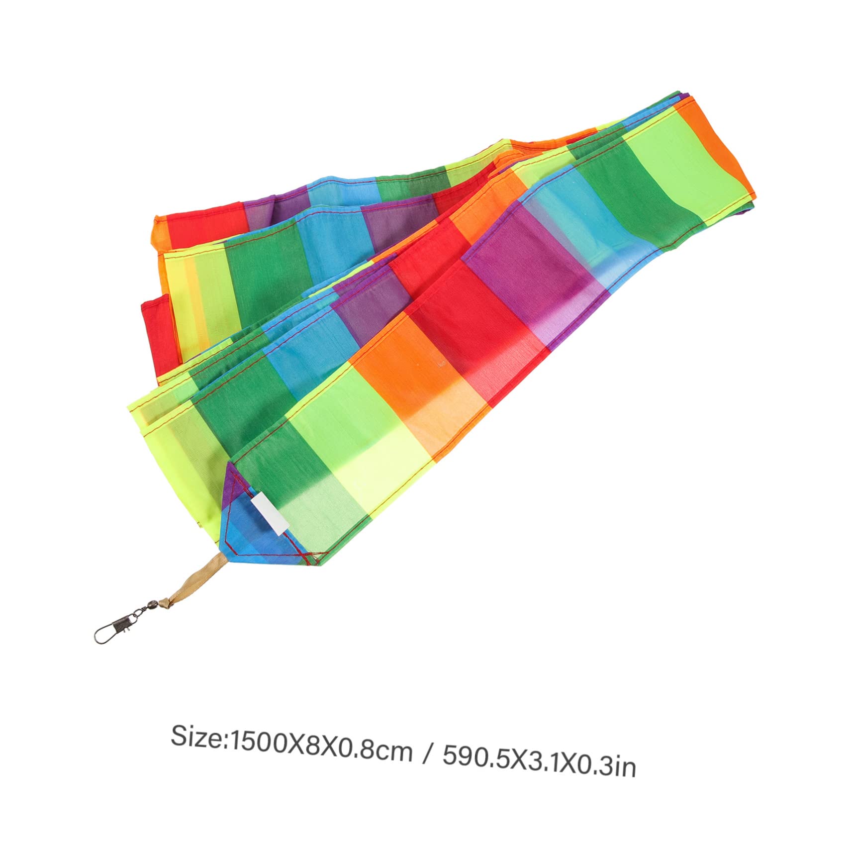 KESYOO Rainbow Kite Tail 15m Long Colorful Streamers for Kite Decor Neon Ribbon