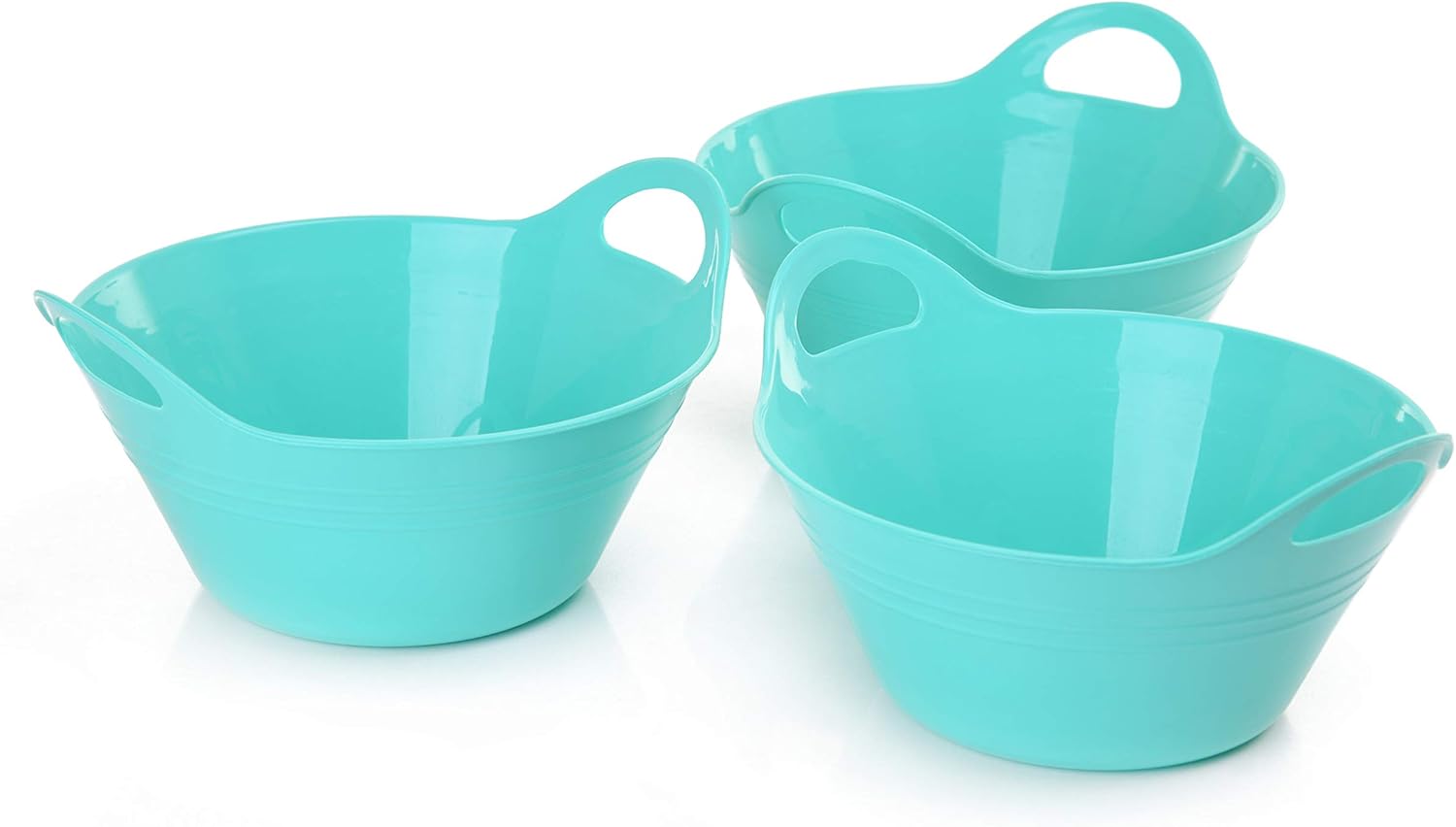 Mintra Home Plastic Bowls with Handles (970ml Small 3pk