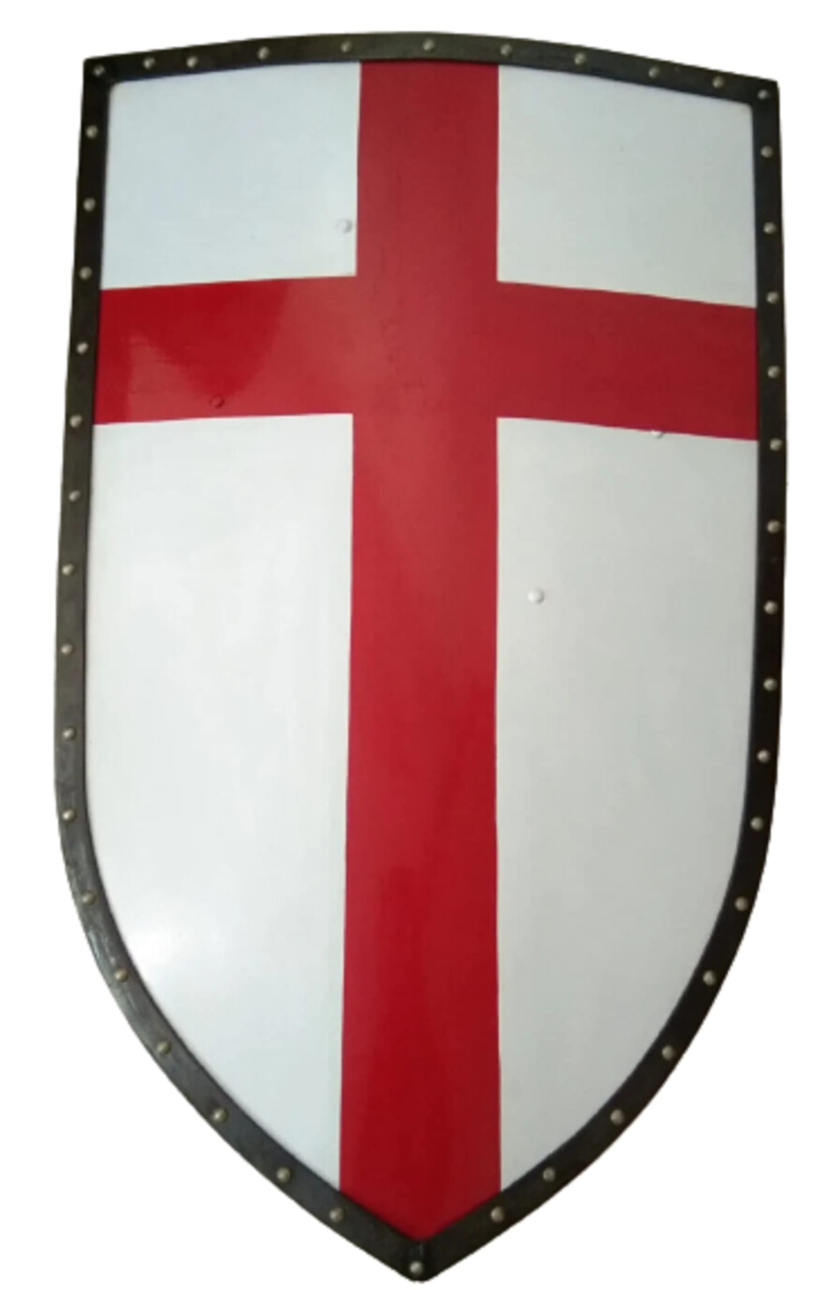 Bouclier médiéval armure chevaliers templiers croix noire bouclier croisé combat bouclier guerrier bouclier reconstitution LARP armure bouclier cosplay bouclier combat bouclier Halloween