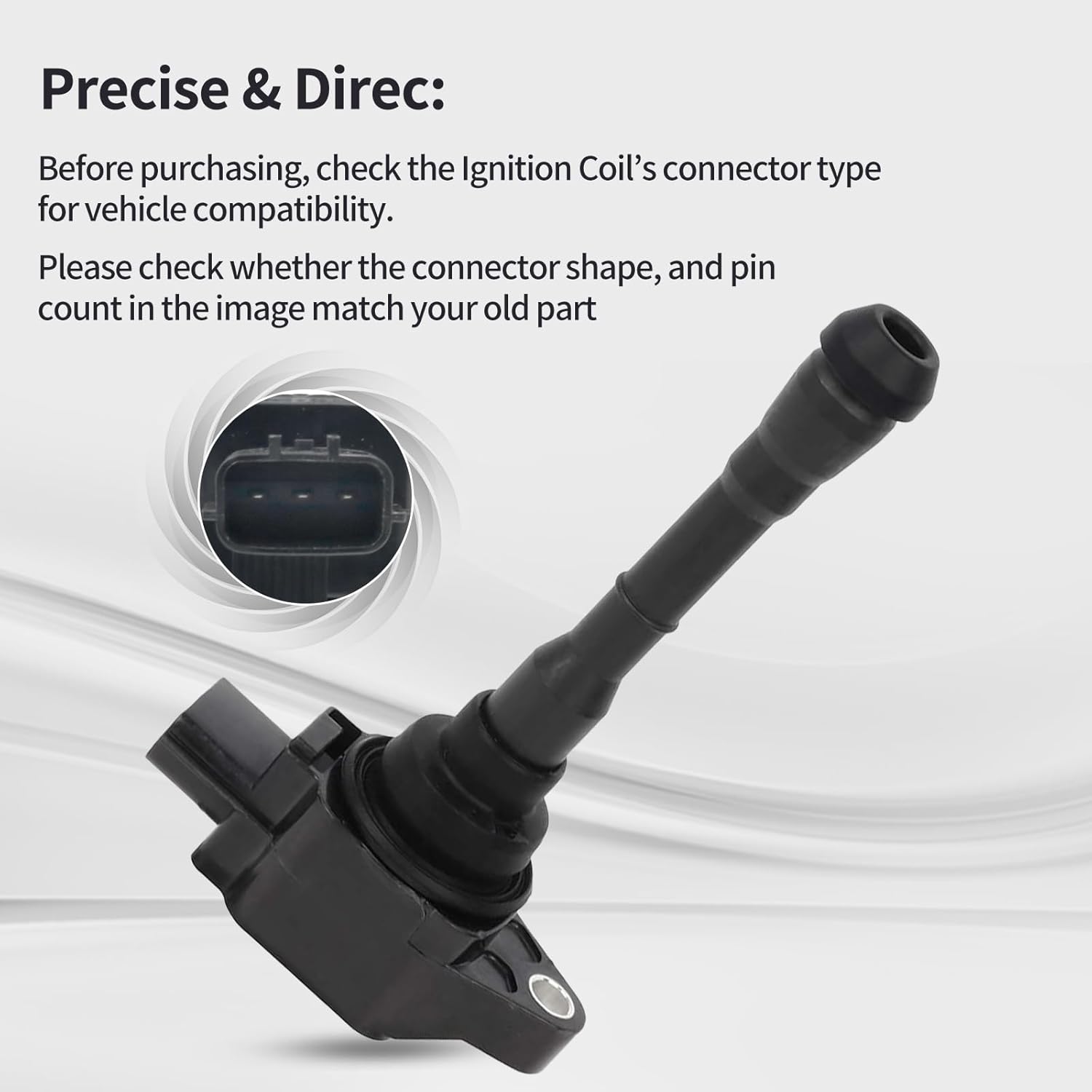 Ignition Coil Pack Fits for Nissan Juke 1.6L L4 2010 2012 2013 2014 2015 Replace UF659 22448-1KCOA 4PCS