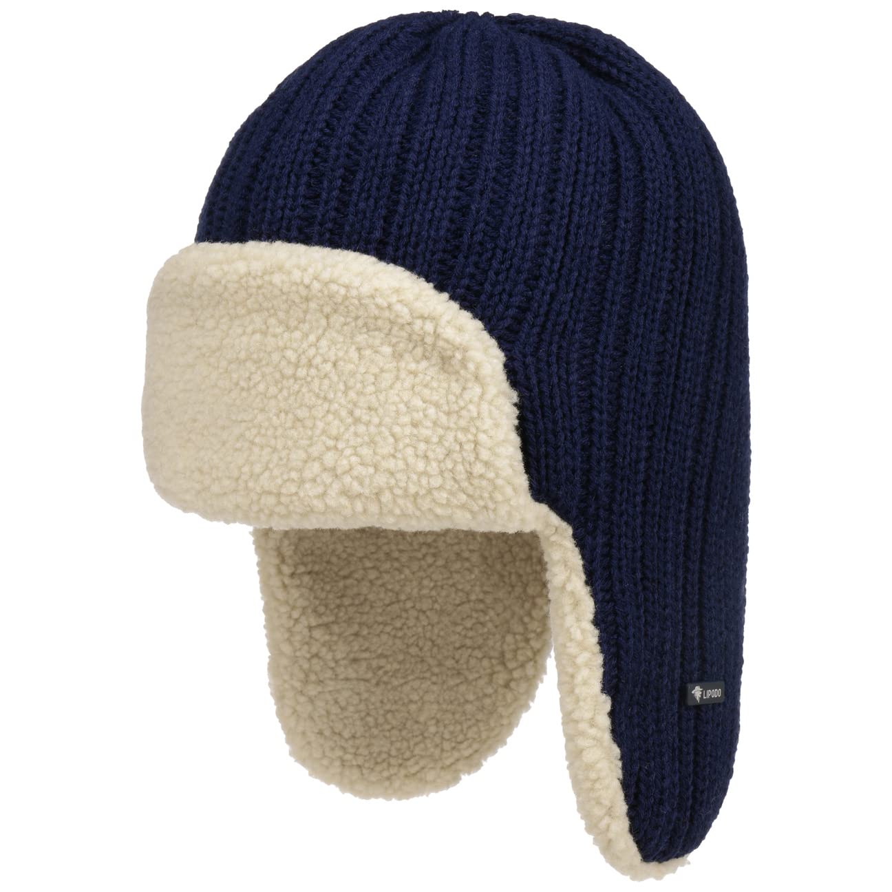 Lipodo Trapper Hat Women/Men Navy One Size
