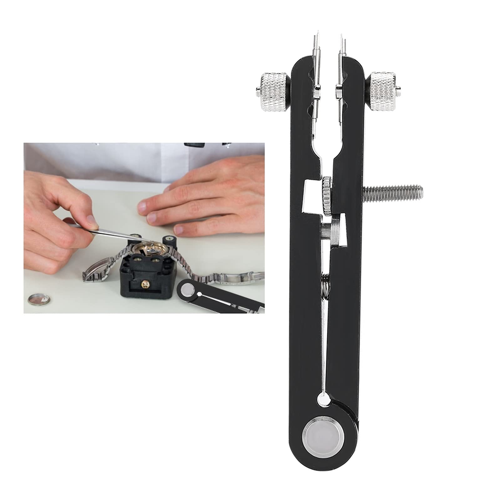 Outil de réglage de Retrait de Bracelet de Montre en Alliage 6825, Pince à Ressort Professionnelle en Forme de V pour horloger, Outil de Montre, kit d'outils de réparation