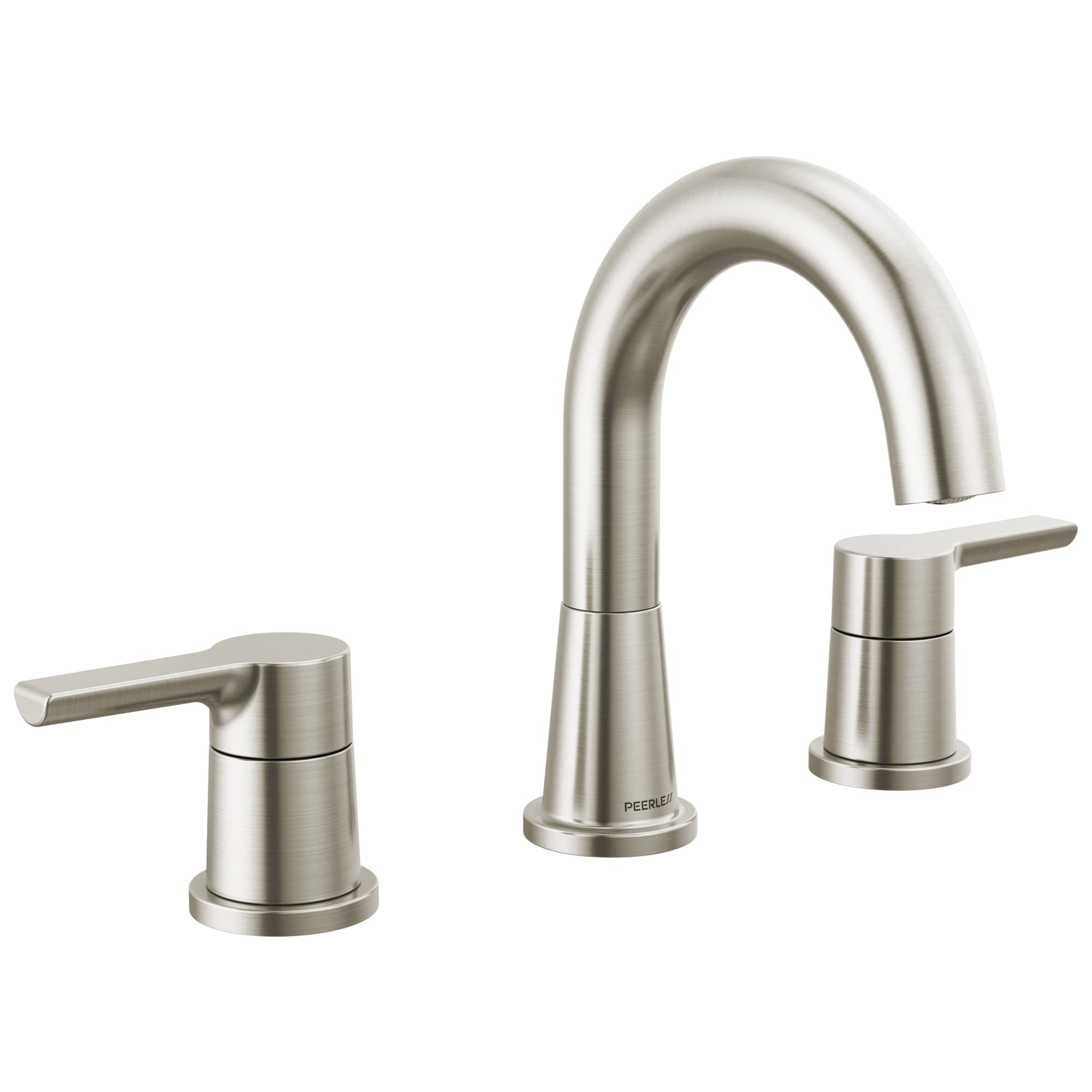 Robinet de salle de bain Flûte Peerless mitigeur anti-trace nickel brossé