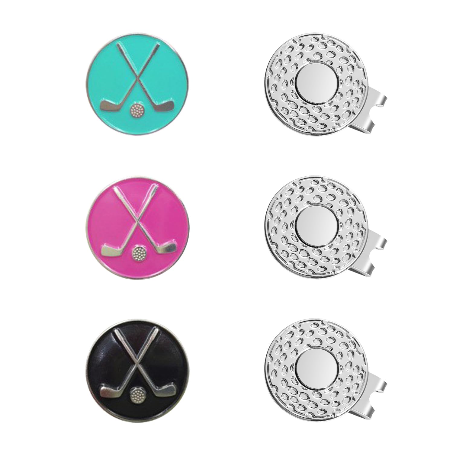 3 Clips De Fijación De ala, Accesorios Interesantes, Marcadores De Bolas, Diseño De Patrones De Moda, Adecuados para Césped De Golf, Marcadores De Sombreros para Herramientas.