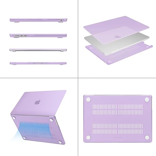 Miniatura 5 de MOSISO Compatible con MacBook Air de 15 pulgadas Funda 2025 2024 2023 M4 A3241 M3 A3114 M2 A2941 con Liquid Retina Display Touch ID, carcasa rígida