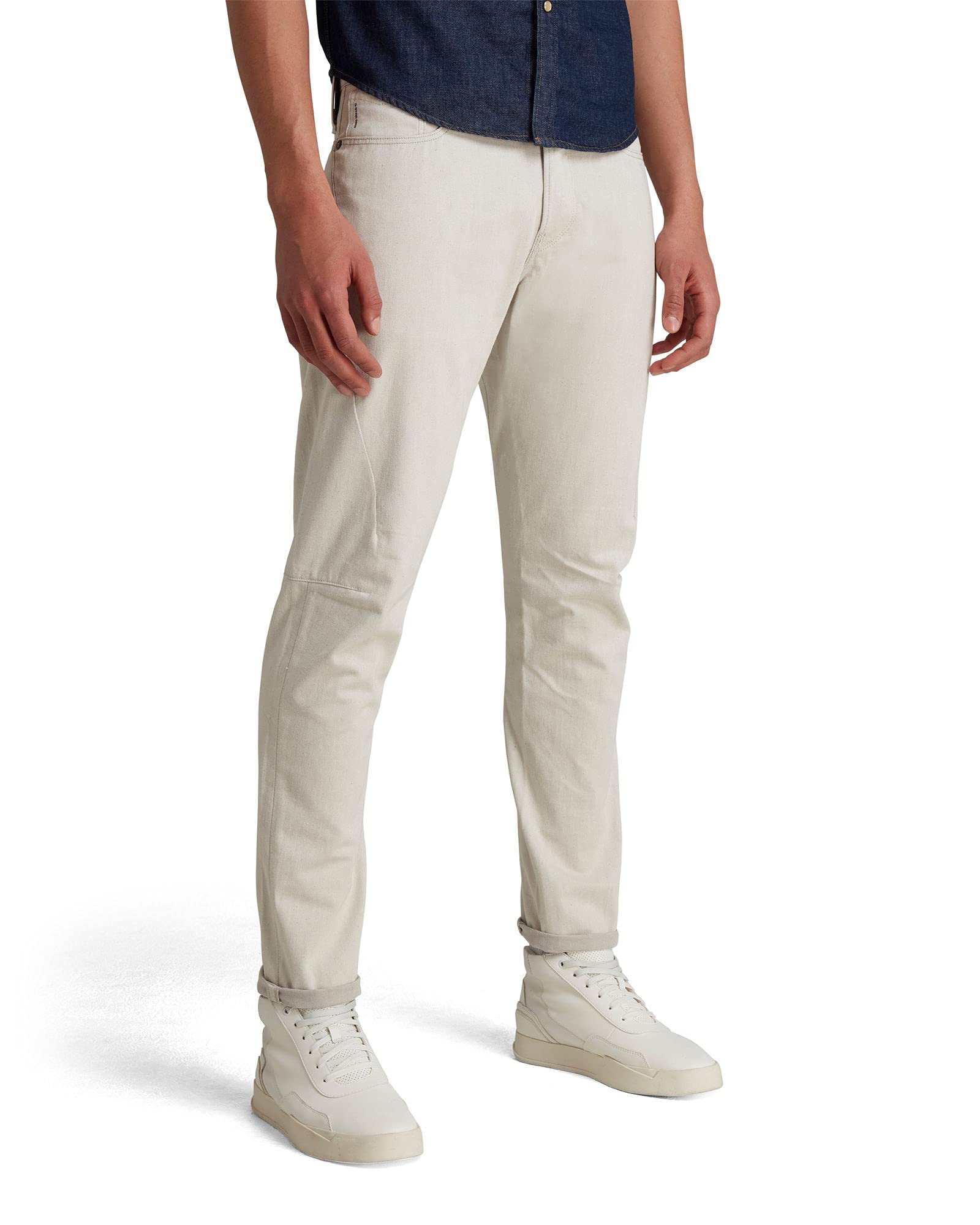 G-Star Men's Scutar 3D Tapered Jeans, Beige (ecru D17711-C777-159), 27W / 30L