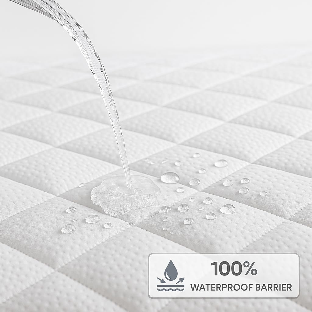 4AS Premium Bamboo Single Waterproof Mattress Protector - Image 2