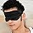 NMM Global 100% Mulberry Silk Sleep Mask Blackout, Cute Natural Sleeping Mask with Adjustable Elastic Strap, Satin Eye Cover for Men Women Adults (Black)