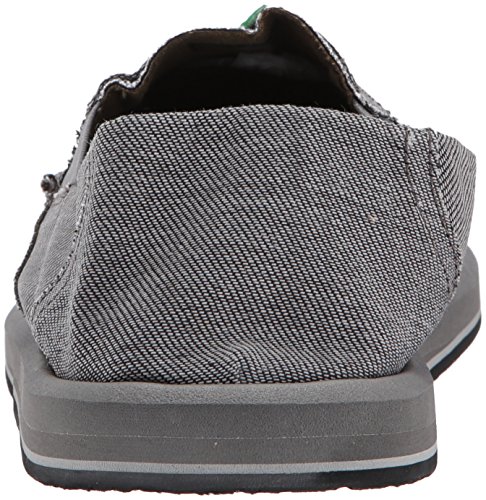 Sanuk Men's Pick Pocket Denim Loafer, Charcoal, 09 M Us #TOP2