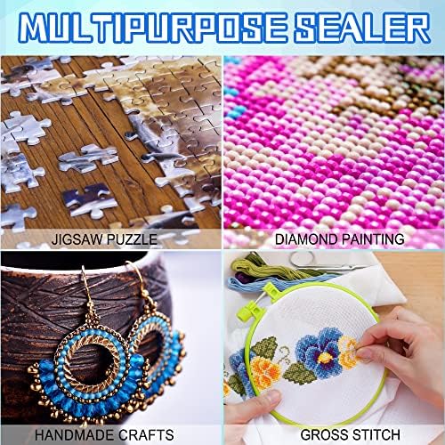 Puzzle Glue - Clear Glue, Transparent Jigsaw Puzzle Glue Saver with Tool for Up to 8 X 1000 Piece Jigsaws Puzzle (500ML)