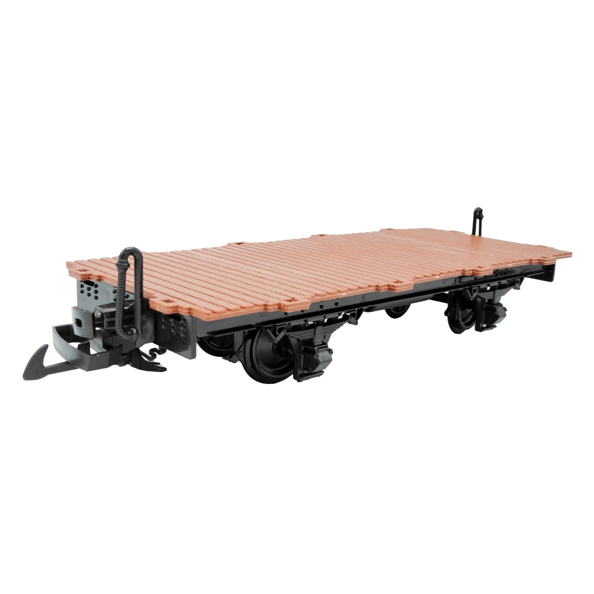 Flachwagen braun als Spur-G Modellbausatz/Eigenbausatz 4-achsig komplett Modular