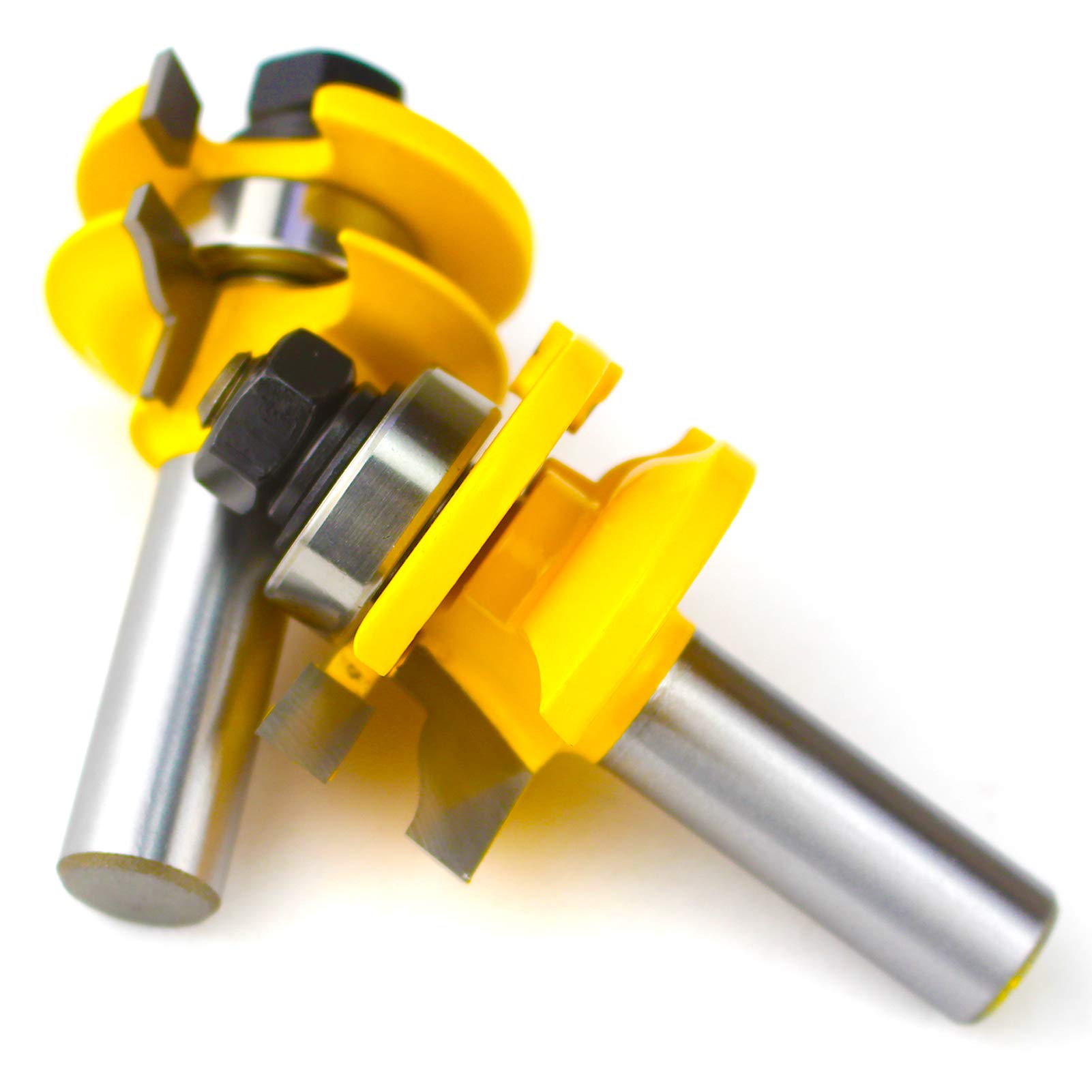Kit De 3 Brocas De Enrutador Para Puertas De Panel Elevado: Vástago De 1/2 Pulgada, Carburo, Estilo Riel Y Estilete Cal/ATE Pro