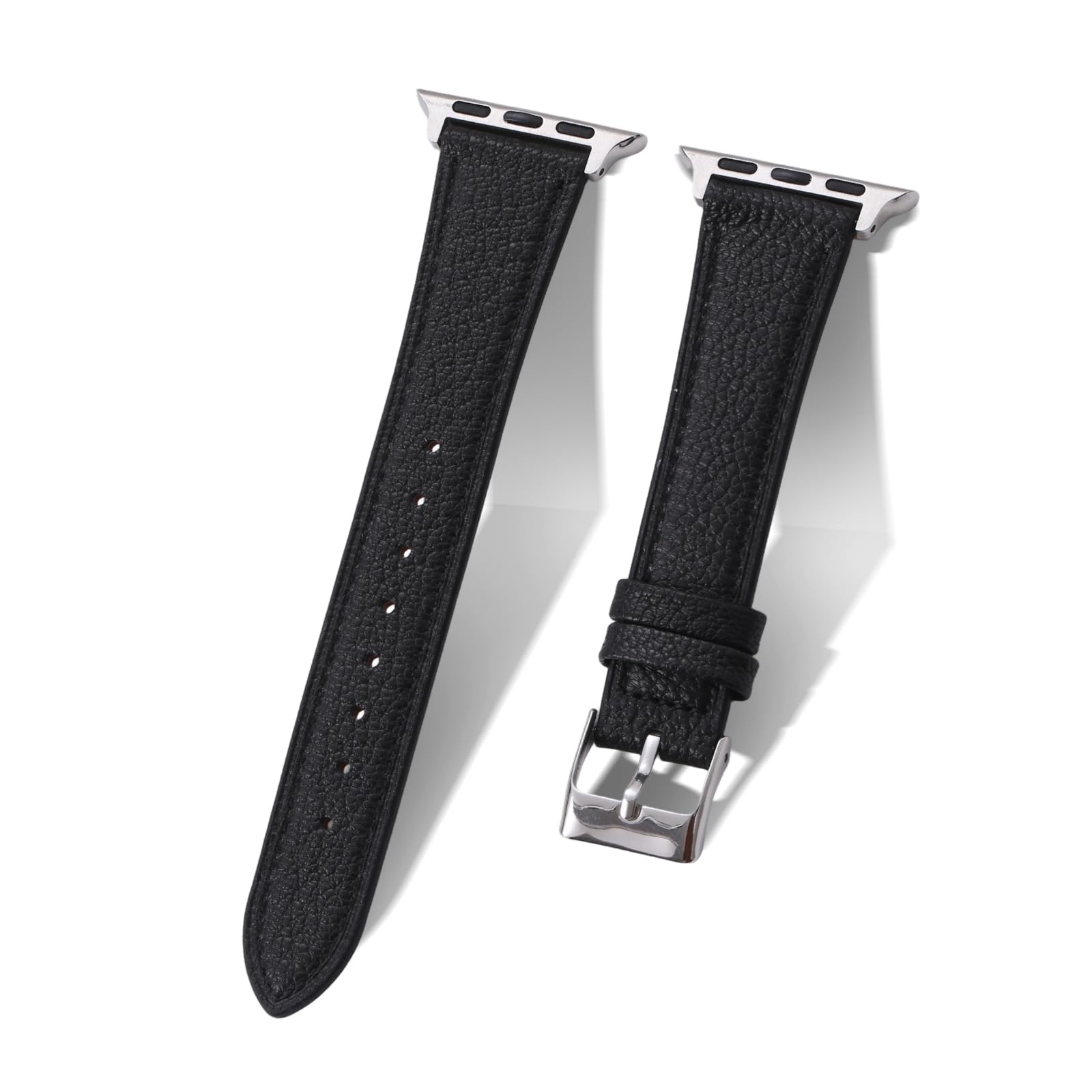 Cinturino sottile da donna in morbida pelle di capra francese, compatibile con Apple Watch da 38 mm, 40 mm, 41 mm, 42 mm, 44 mm, 45 mm, 46 mm, 49 mm, cinturino di ricambio sottile in pelle per iWatch