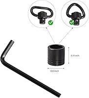 Vista 3 de Kit adaptador de base de espárrago giratorio de desmontaje rápido