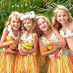 Unittype 12 pcs 24 inch hawaiian luau hula grass skirts for women girls hawaiian luau dance grass dress for halloween 12 61ewz0vq rl. Sl500. Ss150