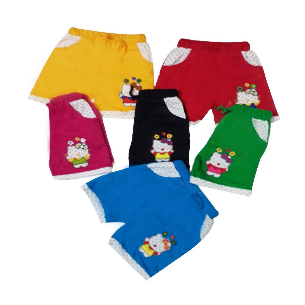 GN Multicolors Girls Shorts (Pack 0f 6) Blue