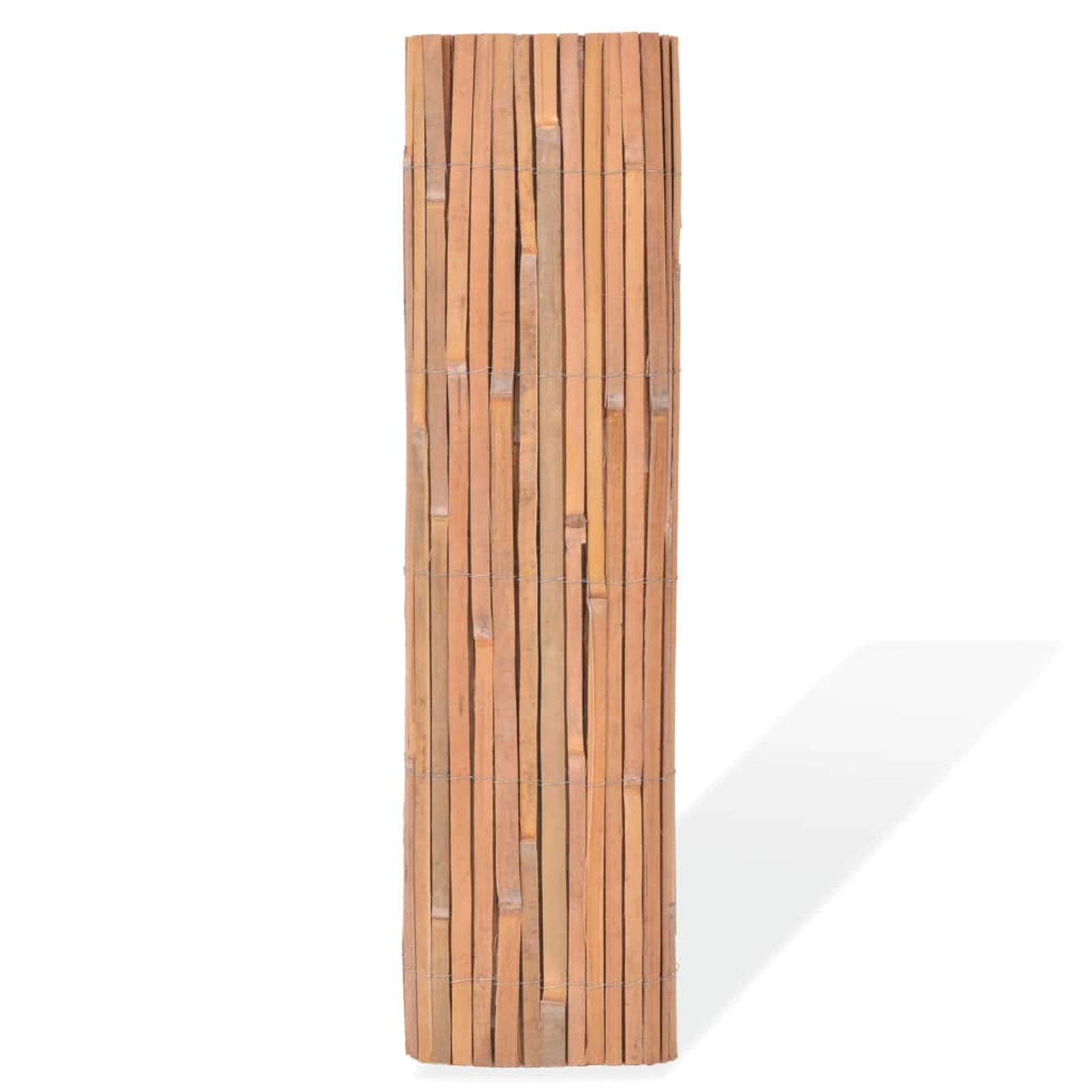 Bambusowe ogrodzenie 2 szt. 100 x 400 cm, bambusowa mata prywatności - bambusowa mata do ogrodu i na balkon - wytrzymały naturalny bambusowy ekran prywatności odporny na warunki atmosferyczne