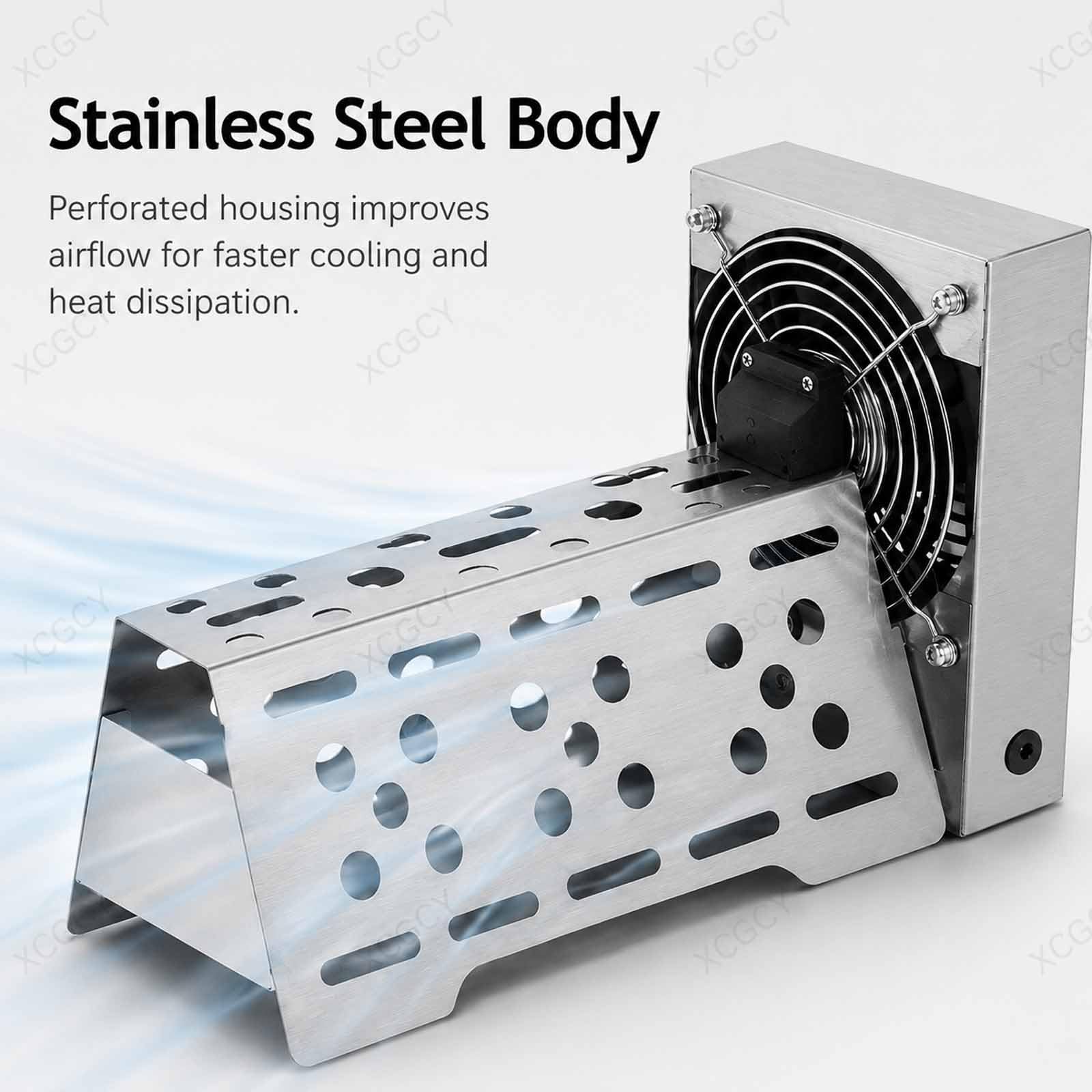 Ventilatore Automatico per Waffle, Ventola Elettrica di Raffreddamento per Waffle, Sensore Automatico 30 W, Refrigeratore da Banco in Acciaio Inox per Waffle Freschi E Snack Bar