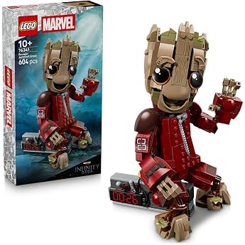LEGO Marvel Space Pirate Ravengers Groot Jumpsuit Toy Boys Girls 76341 | Toys Birthday Present Blocks 10 11 12 Elementary Sch