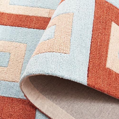 Image of Hand Tufted Wool Carpets Anti Shedding Rug Modern Carpets for Living Room Size 12x18 Feet