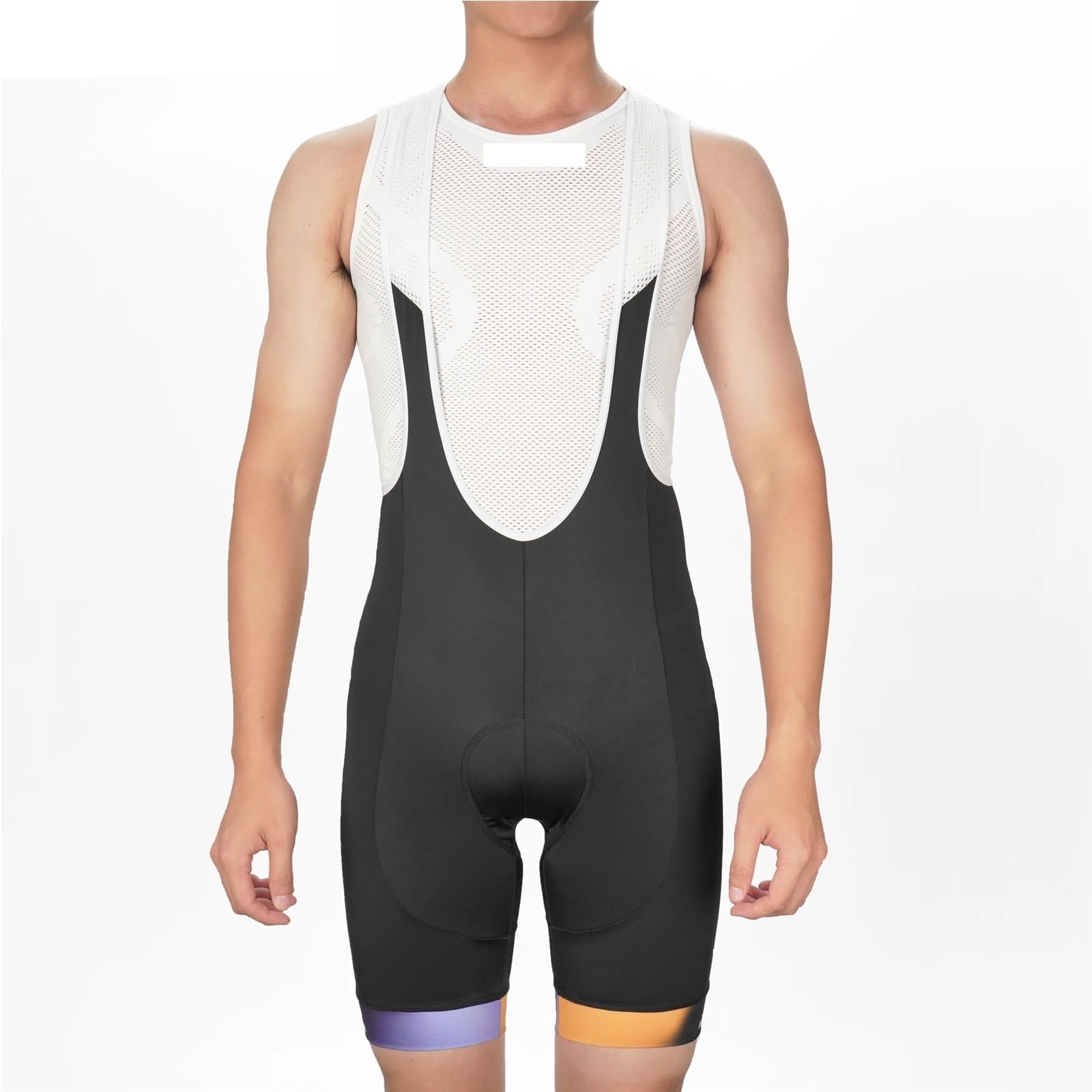 Pantaloncini da Ciclismo con Bretelle da Uomo, Antirughe, Abbigliamento da Ciclismo su Strada for Uomo per Il Fitness Ciclistico(XL)