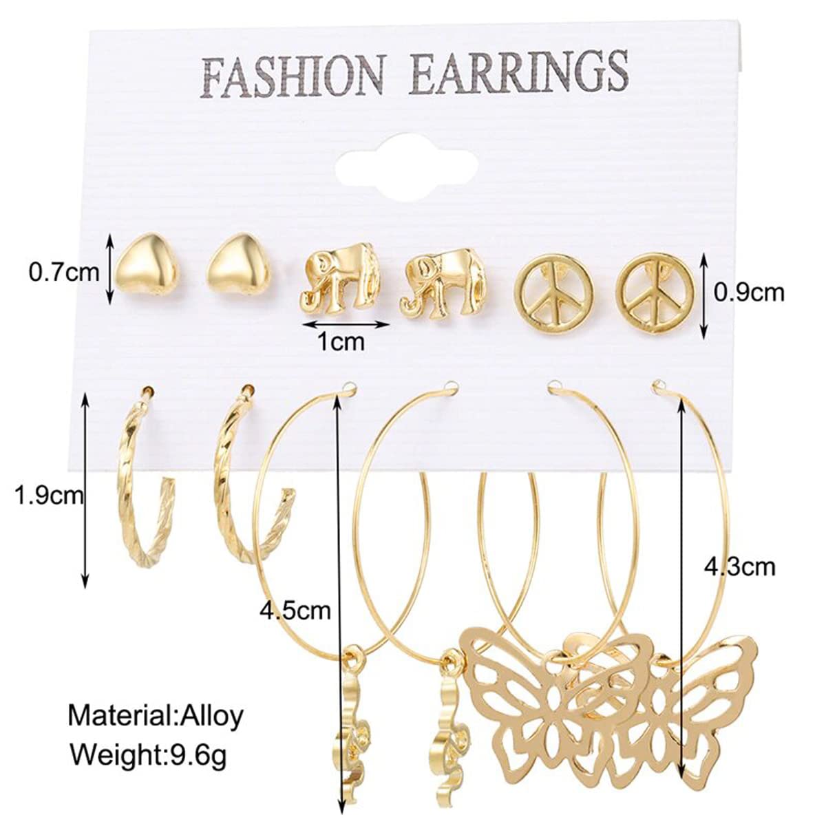 Gold-Plated Drop Earrings JG-PC-ERG-8669