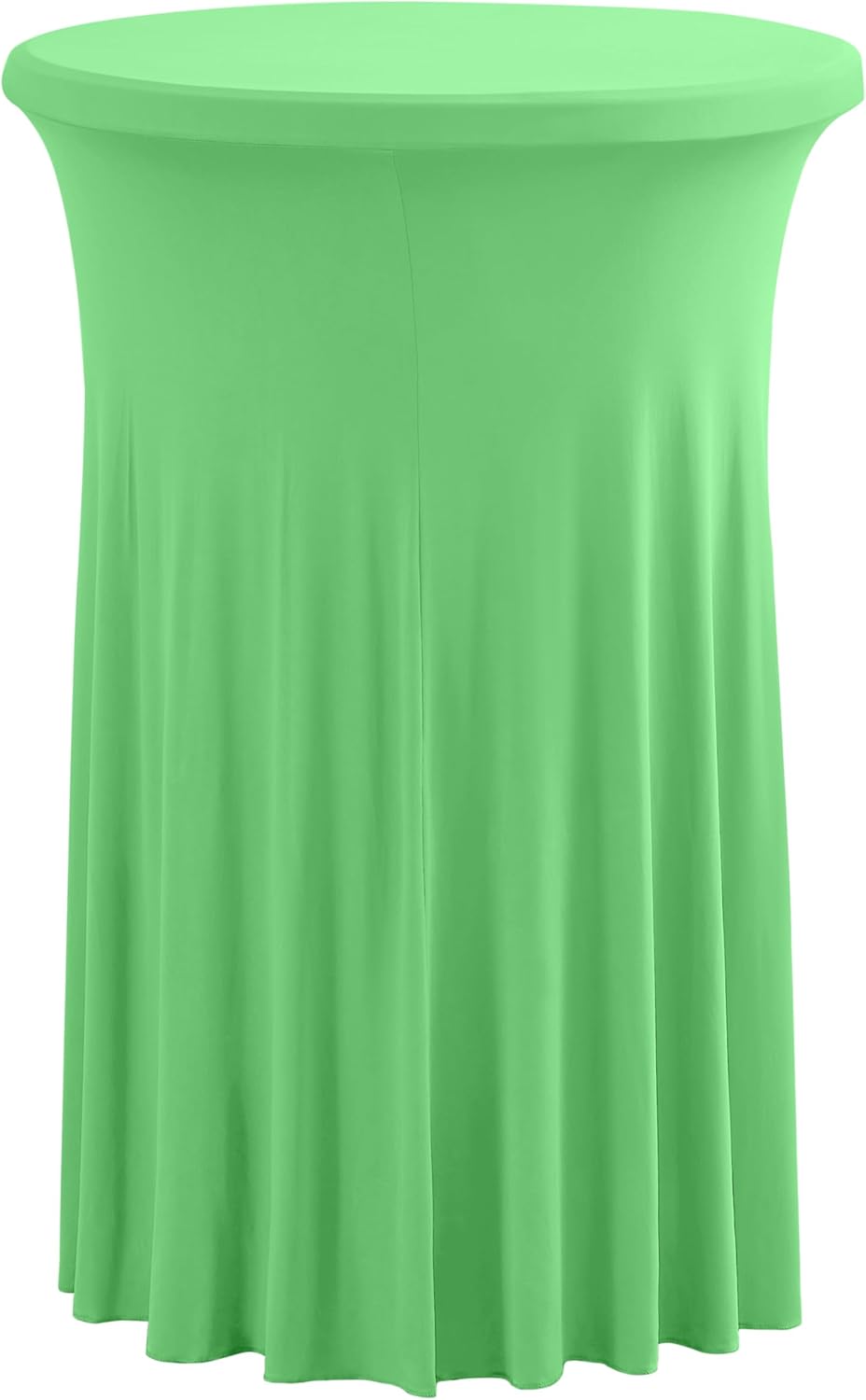 30 inches 32" Highboy Cocktail Round Stretch Spandex Table Cover Table Skirt High Top Tablecloth (30"-32" Dia x 43", Apple Green)