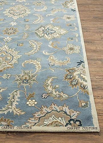 Image of Carpet Mahal Handmade Handwoven Tufted Made of 100% Soft Blended Wool Export Quality Carpets with 1 Inch Thickness (10x13 Feet) Color Multi