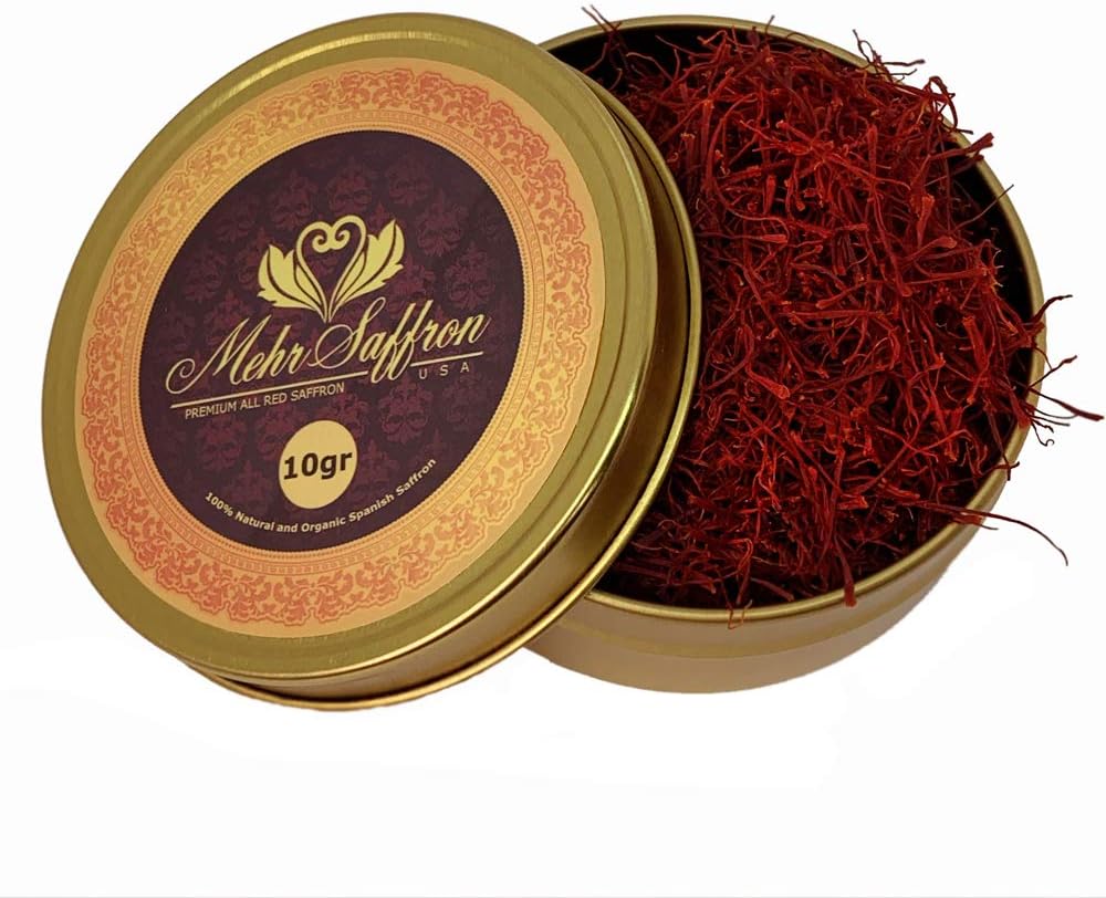 Mehr Saffron, Premium Spanish Saffron Threads / 0.35 Ounce (10 Gram)