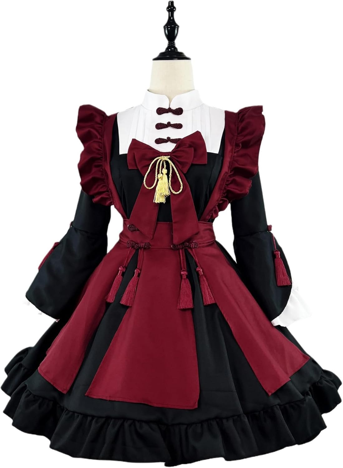 [YZZYQQ] レディース 仮装 衣装 コスチューム セクシー 小悪魔 メイド服コスプレ ハロウィン 可愛い メイド服 S-5XL
