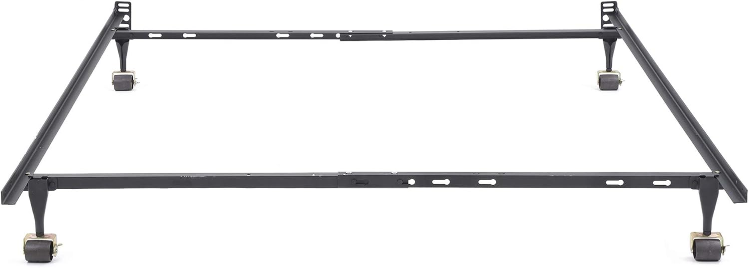 Classic Brands Hercules Standard Metal Bed Frame | Adjustable Width Fits Twin, Twin XL, Full, Queen
