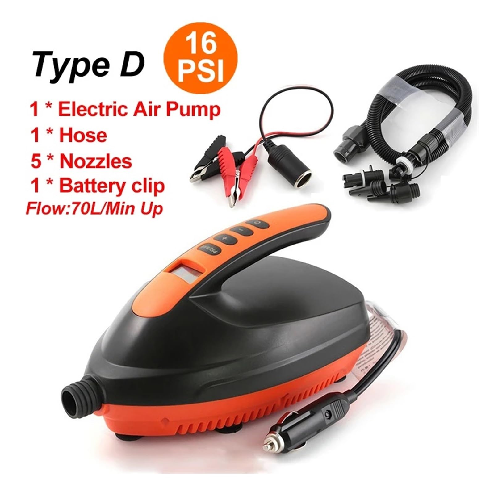Dwustopniowa Elektryczna Pompa Powietrza, Wysokociśnieniowa Do Desek Surfingowych, Kajaków, Materacy Dmuchanych, Cyfrowa Pneumatyczna Kompatybilna Szeroką Gamą Produktów Dmuchanych