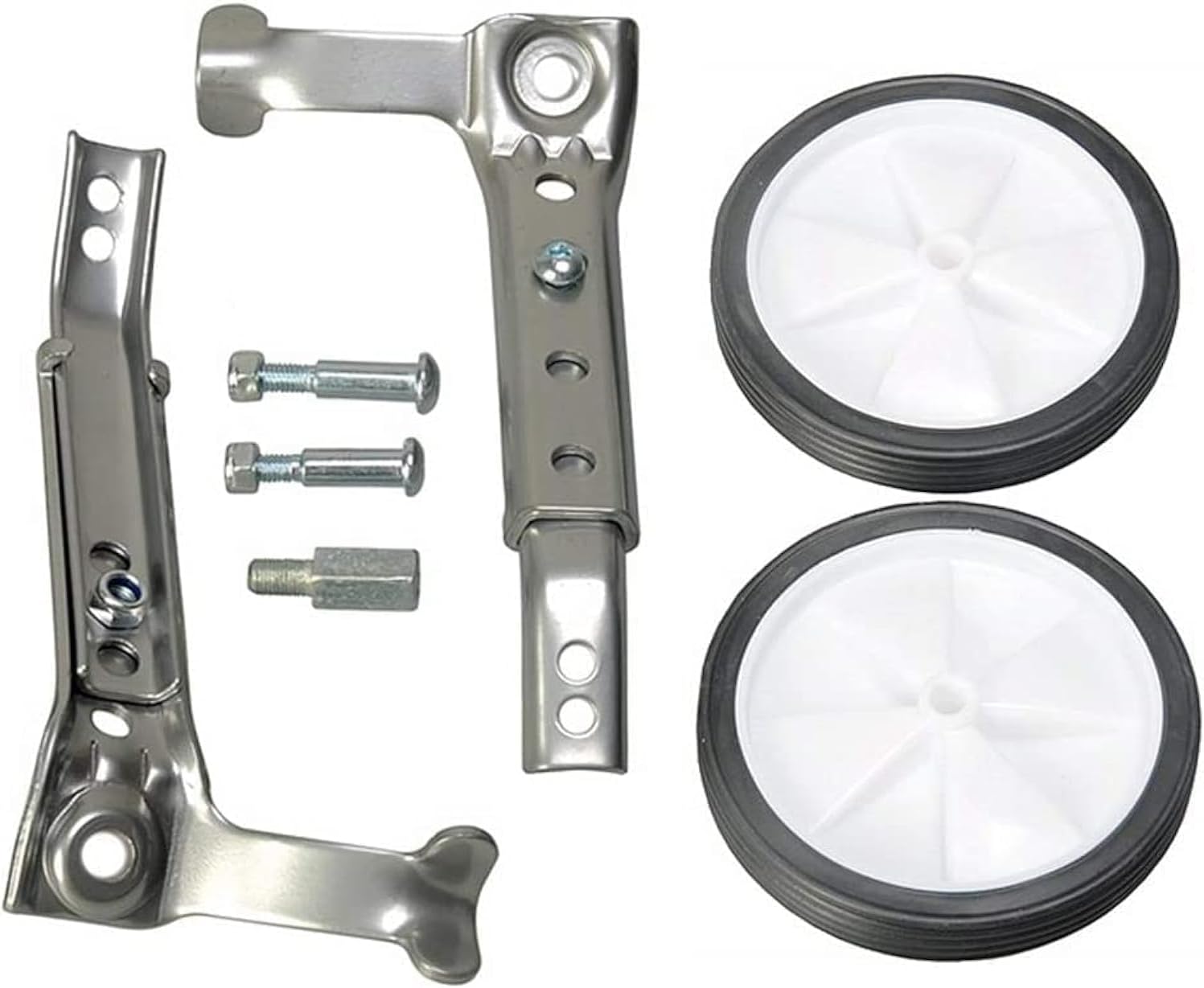 THE WHITE SHOPTraining Wheels for Children's Bicycle Stabiliser, Universal Adjustable Kids Bike Training Wheels for 12-24" Childrens Bike