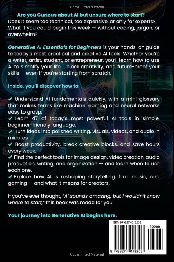 Miniatura 2 de Generative AI Essentials For Beginners Boost Your Artificial Intelligence Skills With Innovative Tools To Write, Create, And Edit Content With Ease
