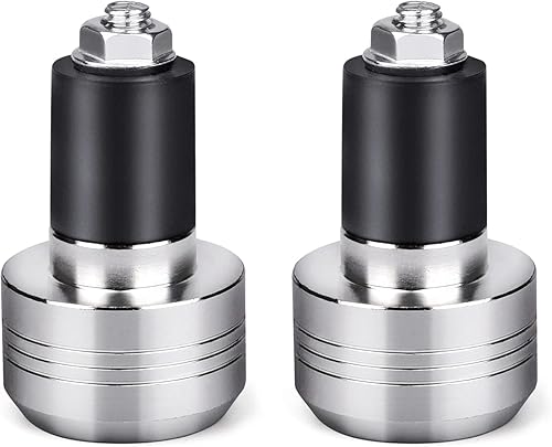 2 extremos de manillar de motocicleta, 0.866 in (78 pulgadas), tapones deslizantes de peso de aluminio CNC, ajuste universal para manillar de 78