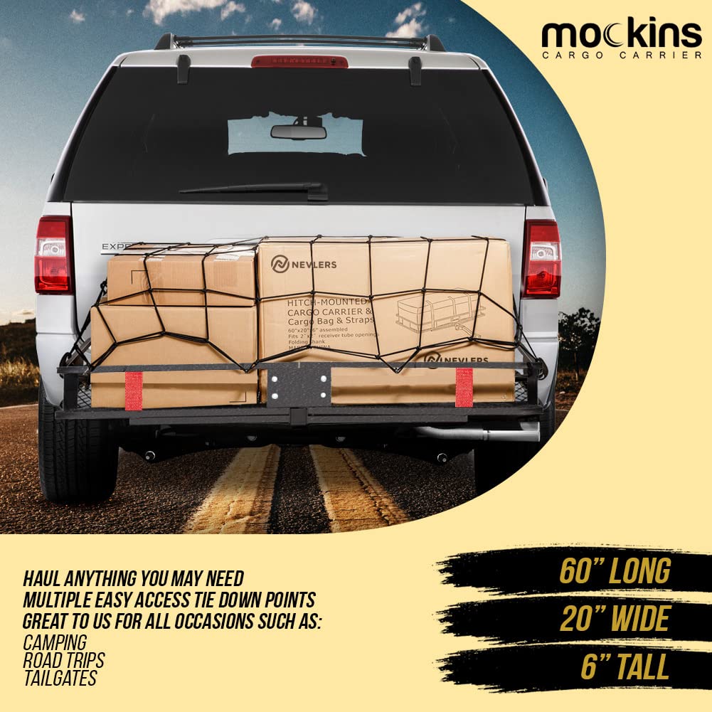 Buy Mockins 500LB Capacity 60x20x6 Trailer Hitch Cargo Carrier Hitch