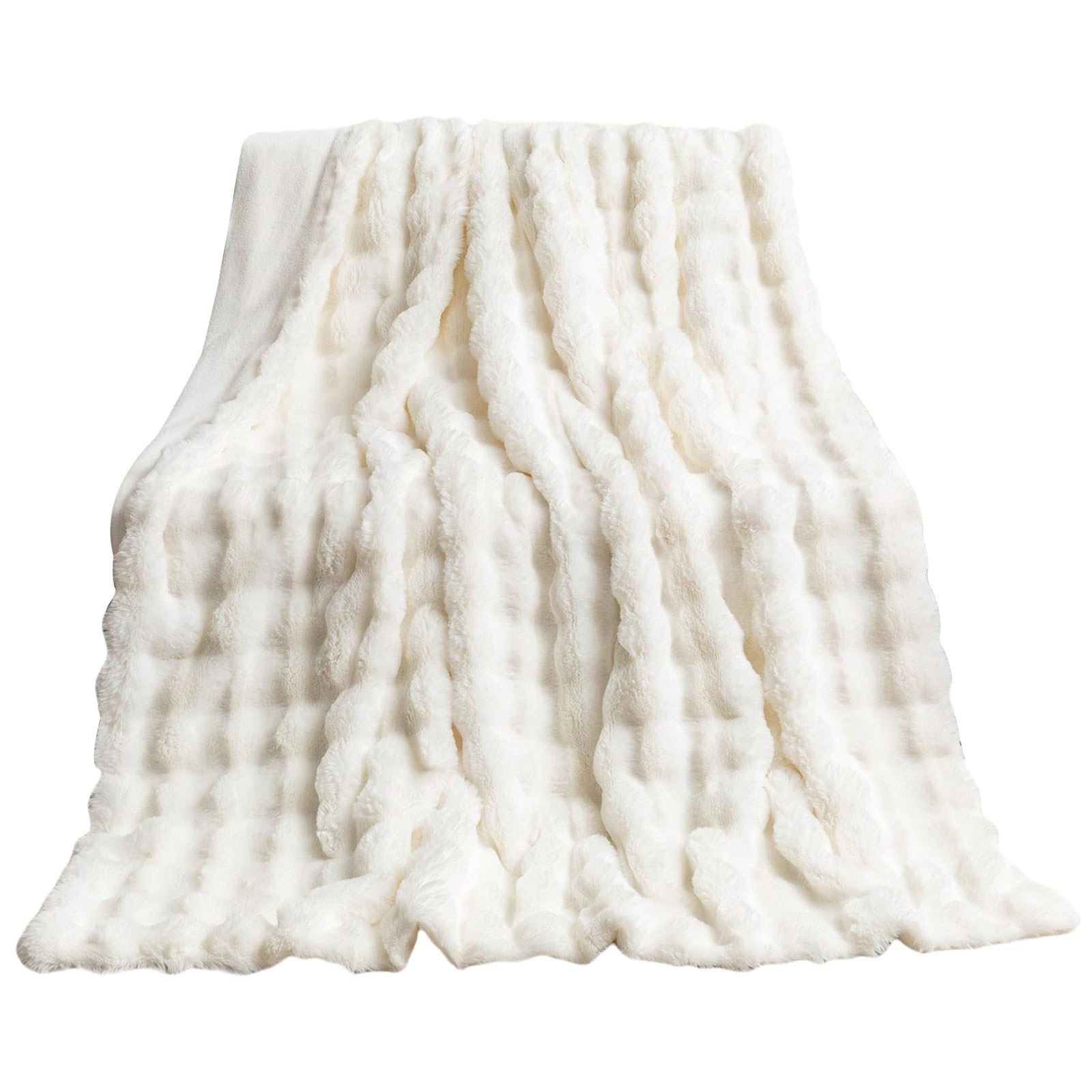 carotoe Faux Furry Soft Blanket, Bed Blankets Adds Touch of Elegances Sofa Covers Comfortable Bedspreads Blanket Covers Sofa Throw