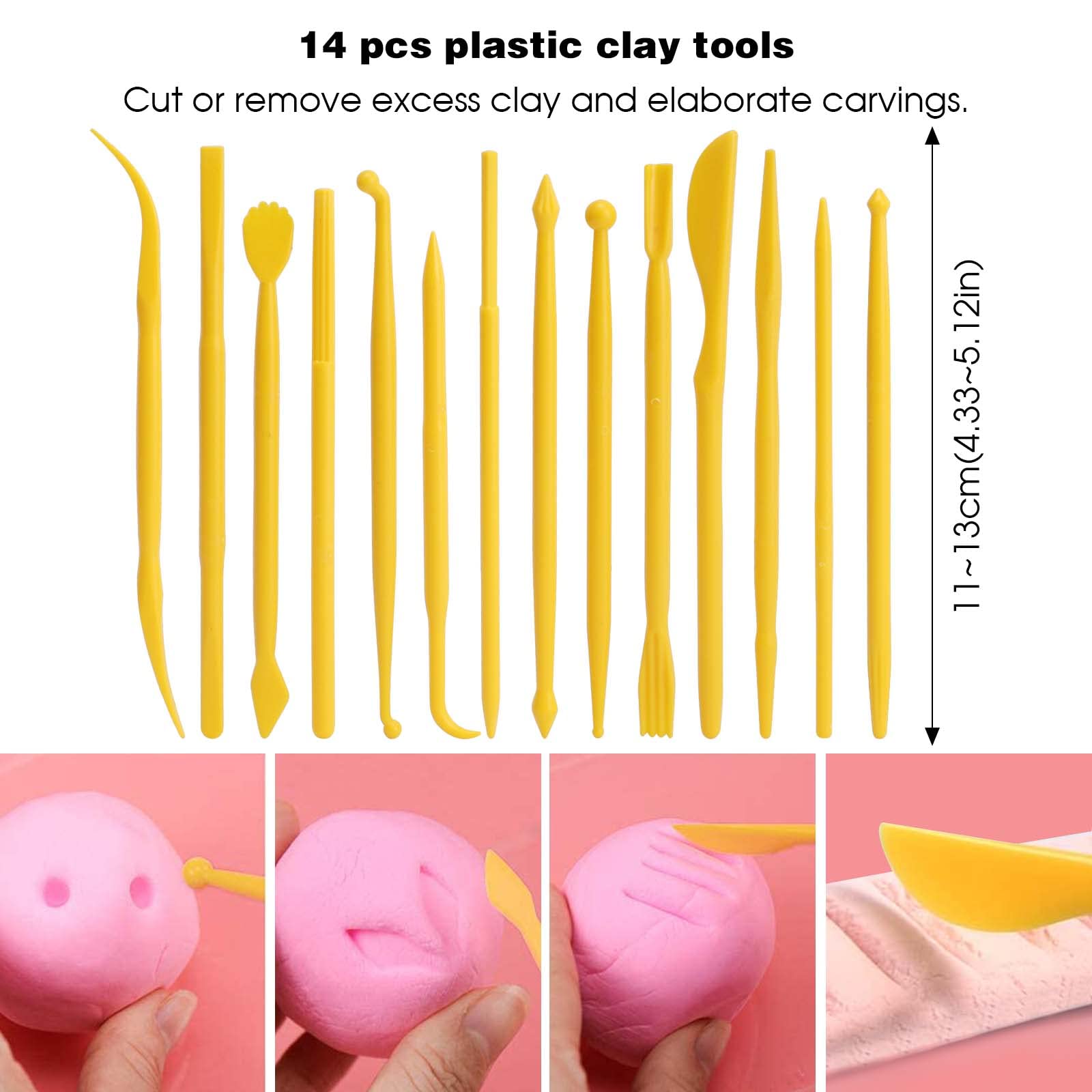 42 Stuks Klei Beeldhouwen Tools, Polymeer Klei Set, Modelleren Klei Gereedschap Set Keramische Gereedschappen Aardewerk Carv