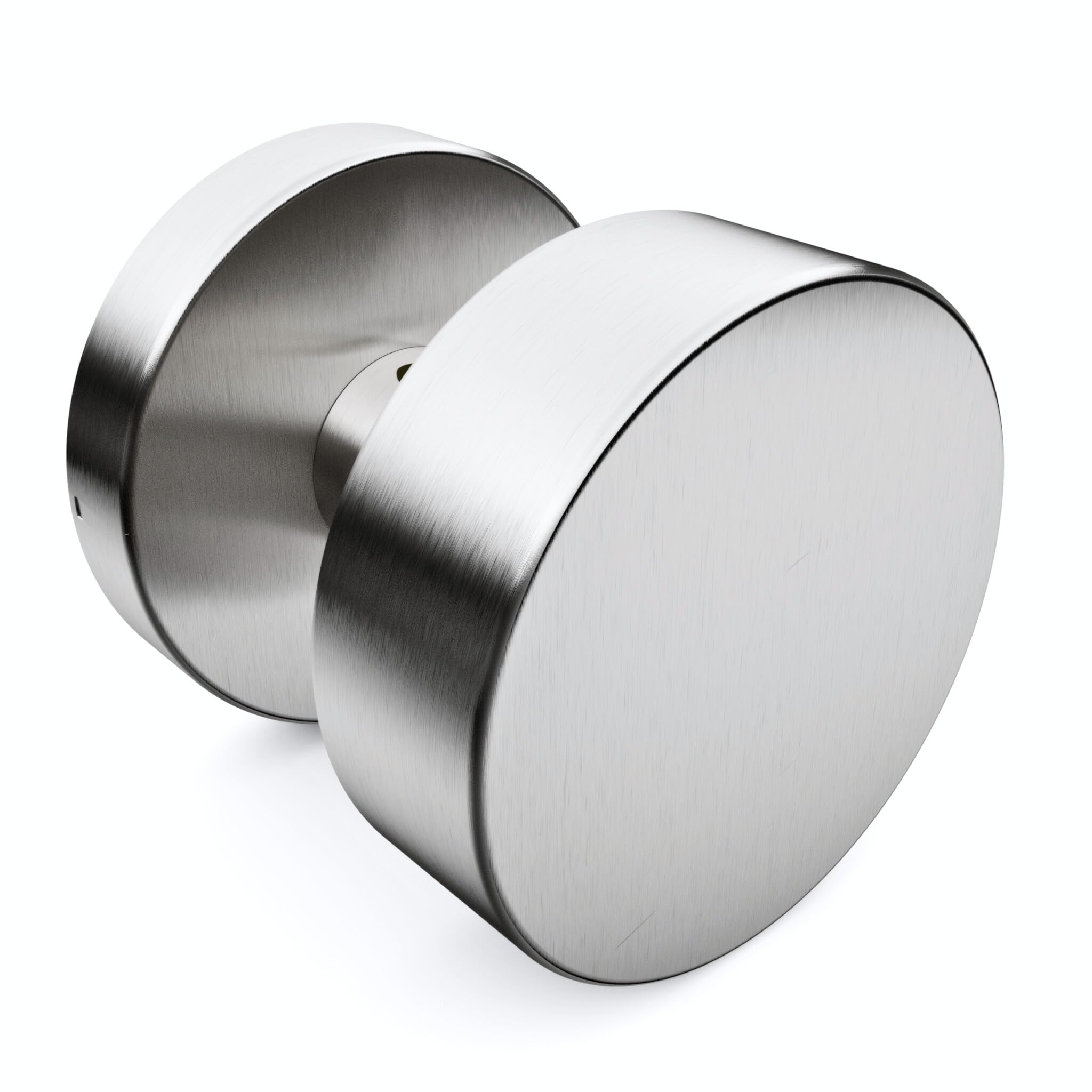 Sempro FIX Türknauf Edelstahl – feststehend, Schraubenabstand 38 mm, für Türstärken 38–55 mm – Halb-Set für Haustür & Innentür (1 Stück)