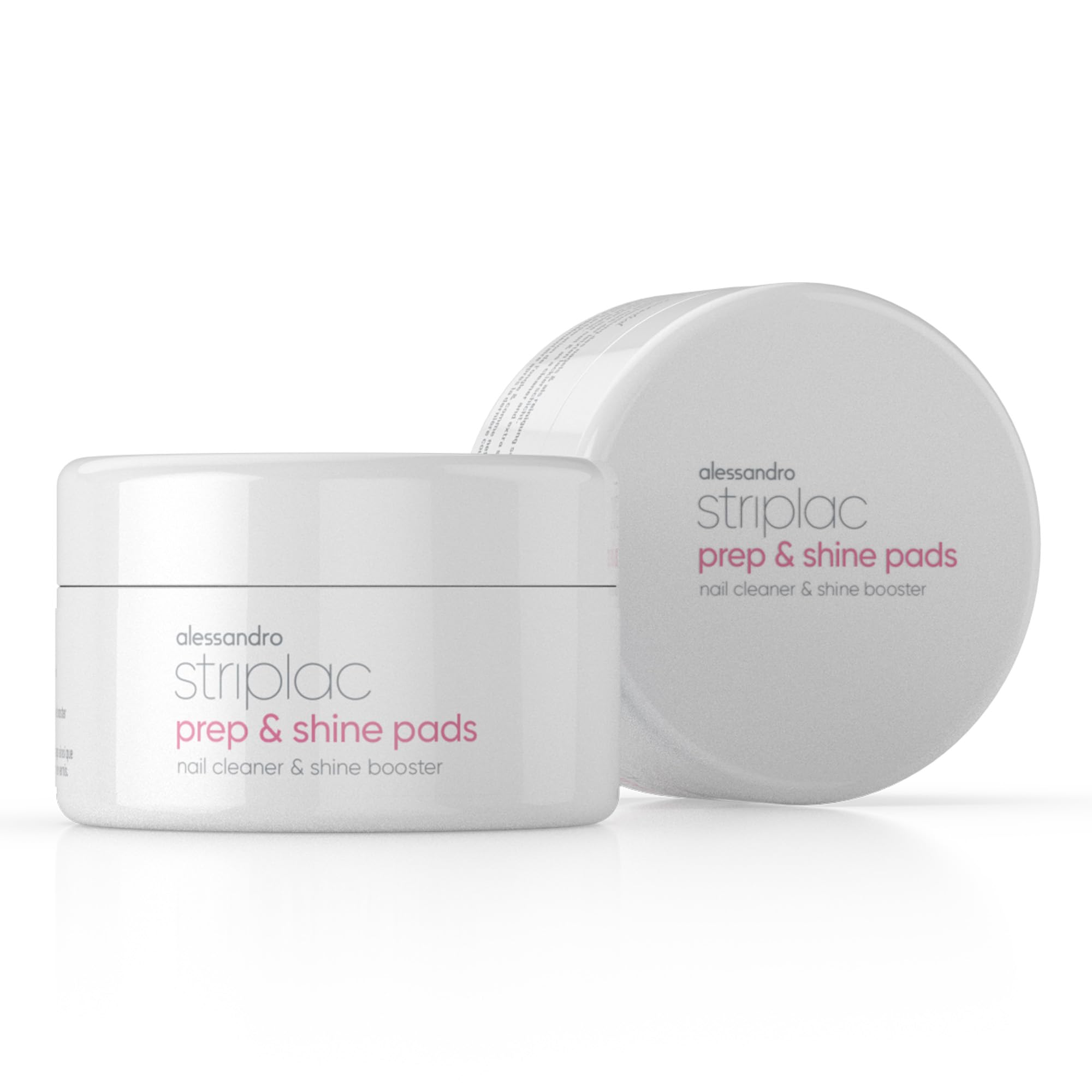 alessandro Striplac Prep & Shine Pads - 2in1 Spezialpads für Nägel - Reinigung & Extra Glanz Booster nach Lackieren - Optimale Vorbereitung & Pflege - 50 Stück