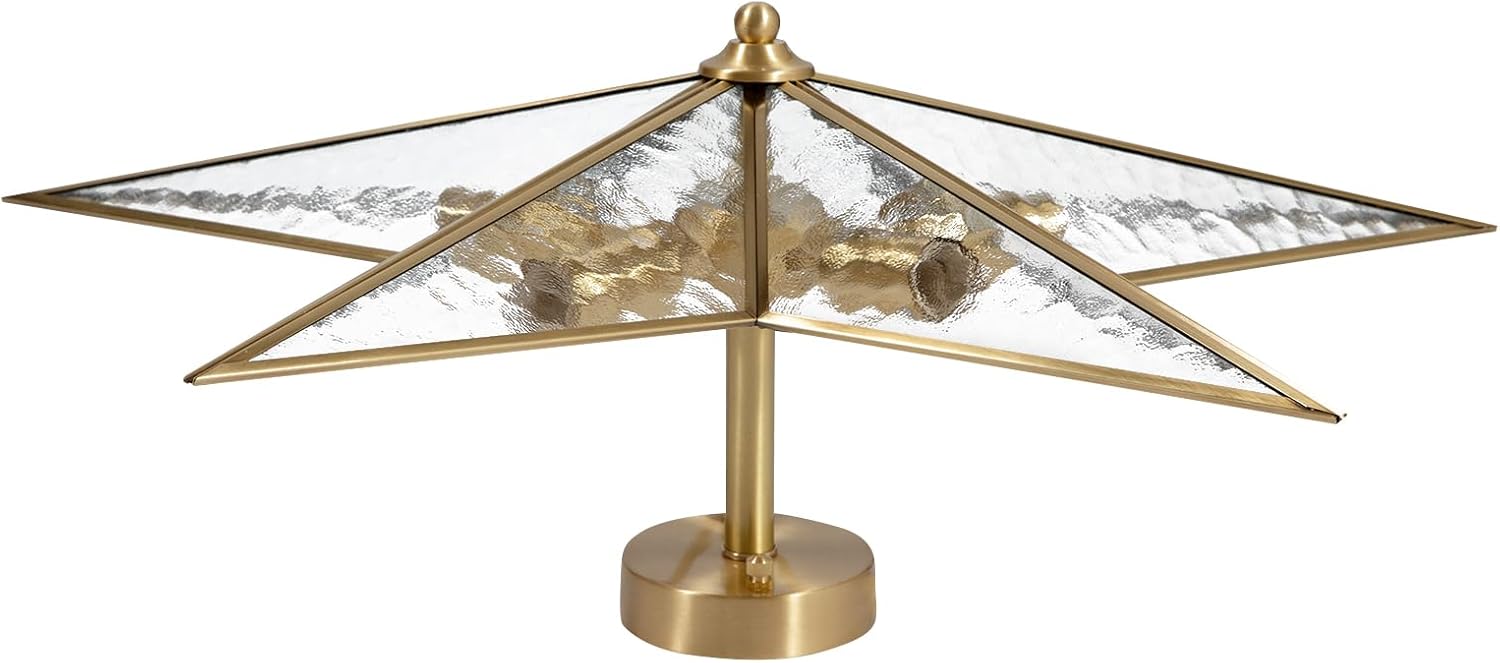 Pentagram Chandelier Gold LED Ceiling Light Star Shape Ceiling Lamp Modern 5 Lights Pendant Lamp Fixture for Cafes Restaurants Living Rooms Bedrooms Corridors