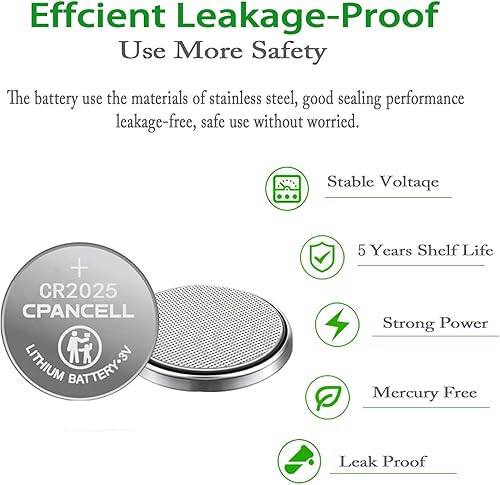 Miniatura 4 de CR2025 Batería de alta capacidad 3v Baterías de litio (10 unidades)