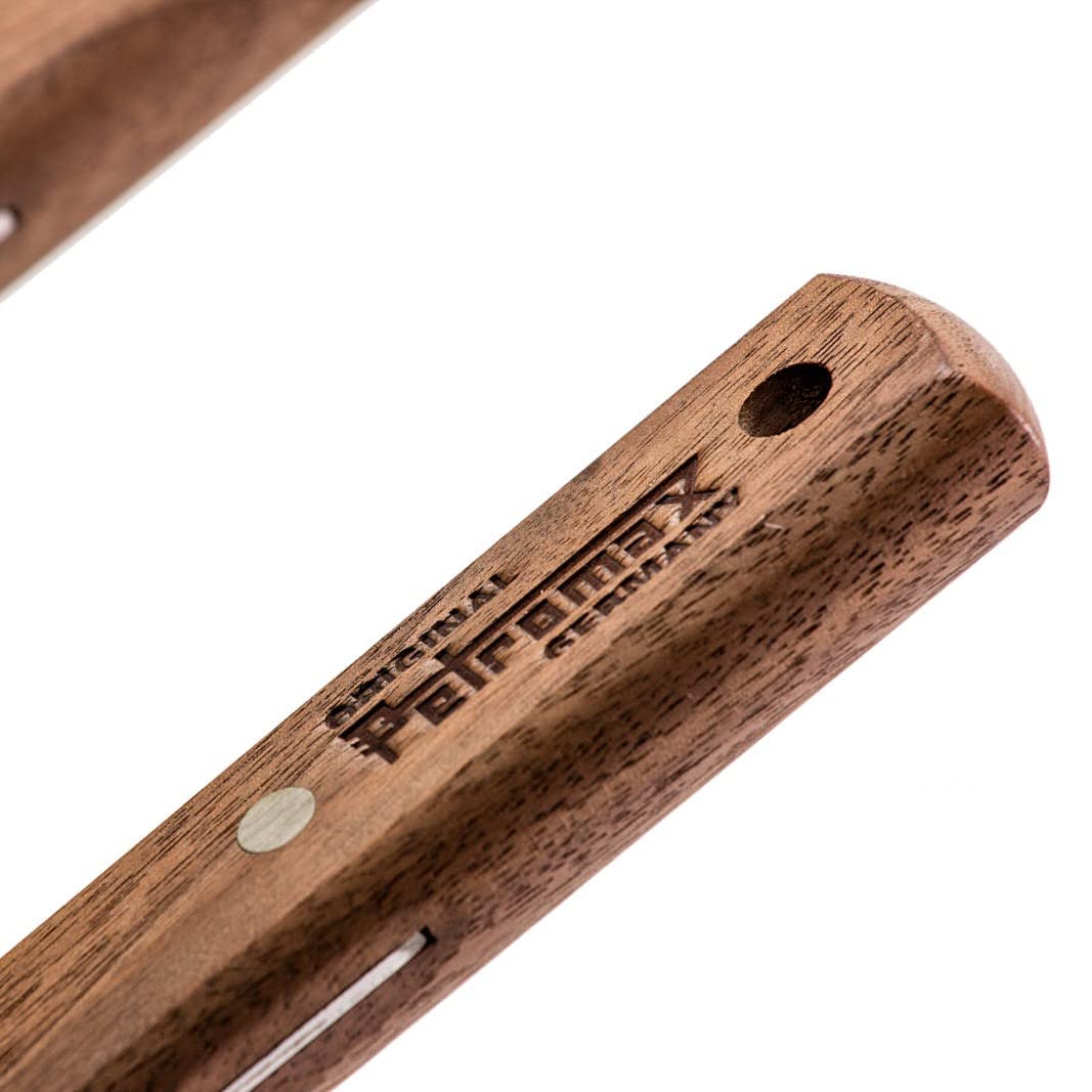 Petromax Grill- und Pfannenwender Flex2 - Flexibler Wender mit Langgriff aus Edelstahl und Holz. Ideal für Grillschalen.