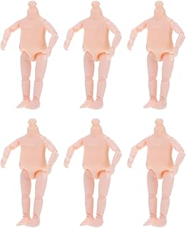 COHEALI 6 Pçs Acessórios Para Boneca Nua Presentes Artesanais Miniforce Brinquedos Miniaturas Corpo De Boneca Feminino Corpo Articulações Móveis Corpo De Boneca Articulado Corpo De Boneca
