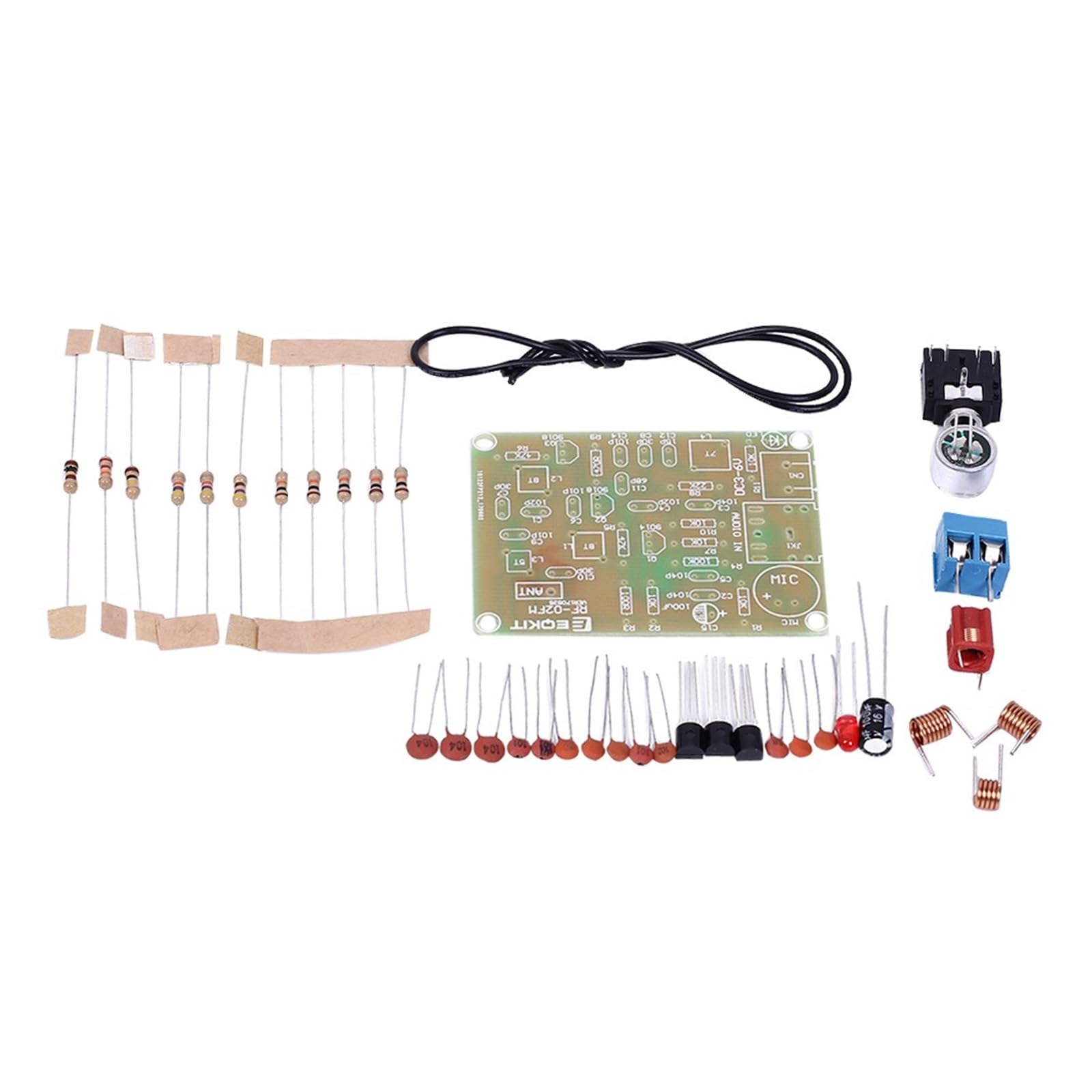 DC 3-6V Funksender DIY Kit 88-108MHz Frequenzmodulation Funkmikrofon Senderplatine