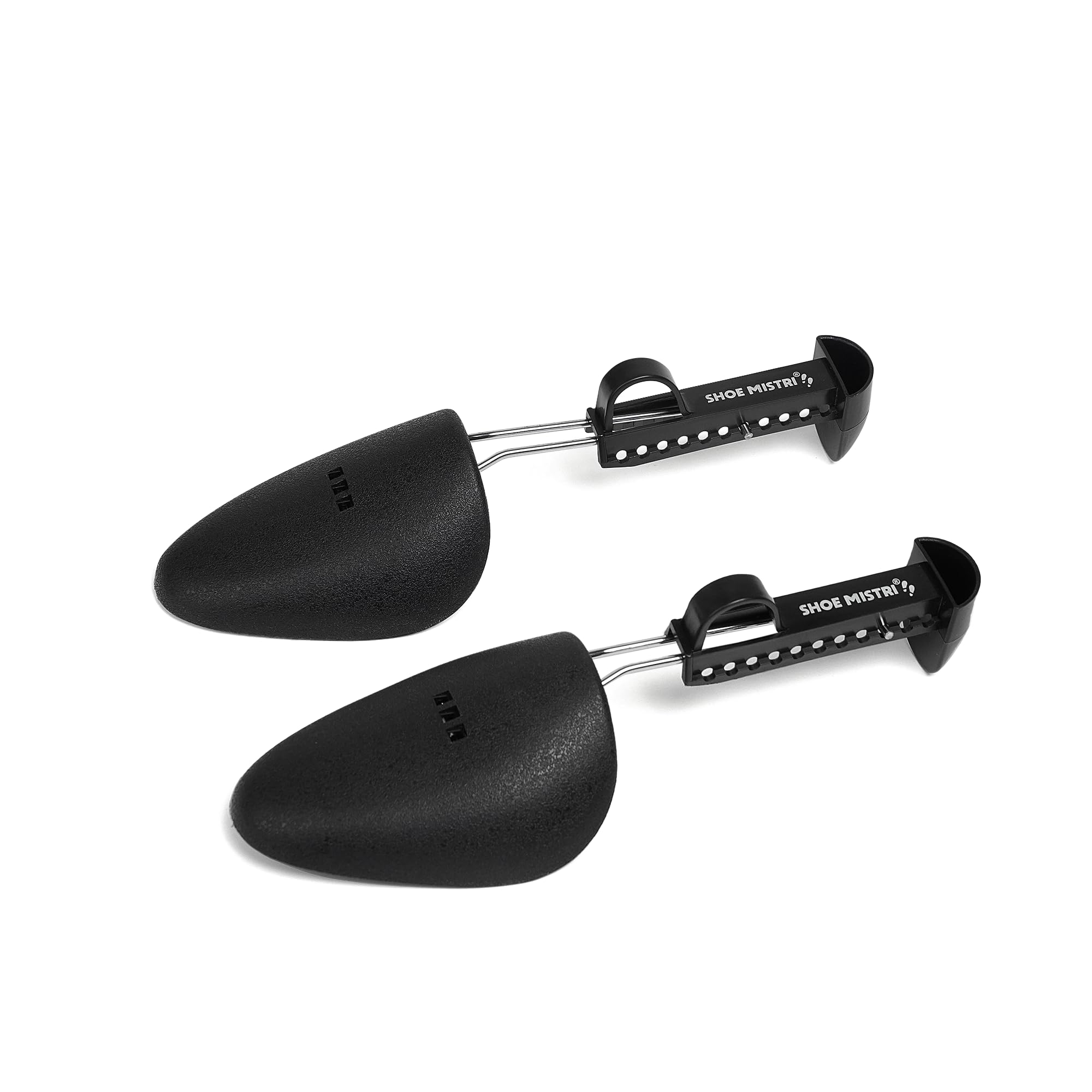 Premium Adjustable Shoe Trees for Men, Leather Shoe Shaper, Strecher Shaper, Plastic Shoe Trees, Adjustable Trees for All Shoes, Shaping and Crease Prevention - Pair of 1