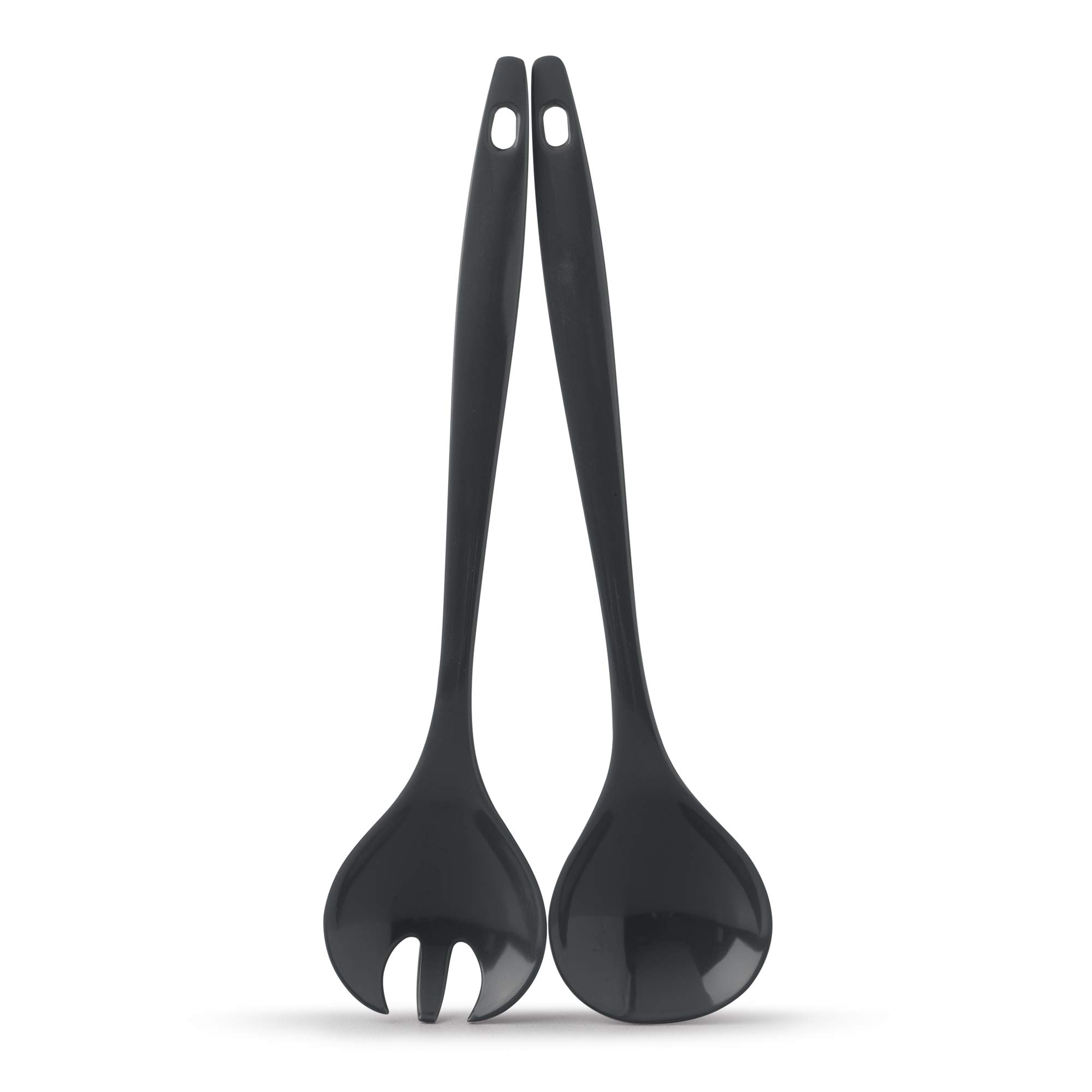Zeal Melamine Salad Servers, Salad Fork and Spoon Serving and Mixing Set, 29cm