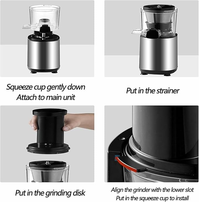 Extractor de Jugos Prensado en Frío Lento Masticador Portátil Separación de Pulpa miniatura 6